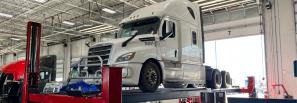 A Truck Being Serviced at Boyer Trucks